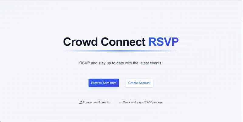 Crowd Connect RSVP